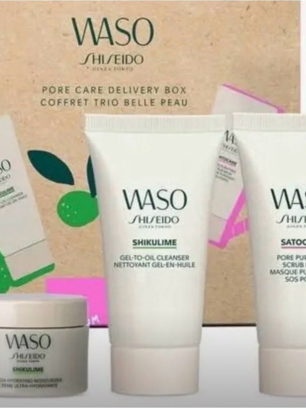 Shiseido Waso Invisible Pore Purifying Kit, 3 Piece Set